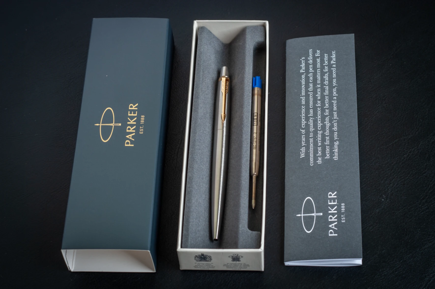 Ручка шариковая Parker Jotter Core K63, Stainless Steel GT — фото 16